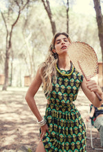 Charger l'image dans la galerie, Robe Green Flowers Sisters Department
