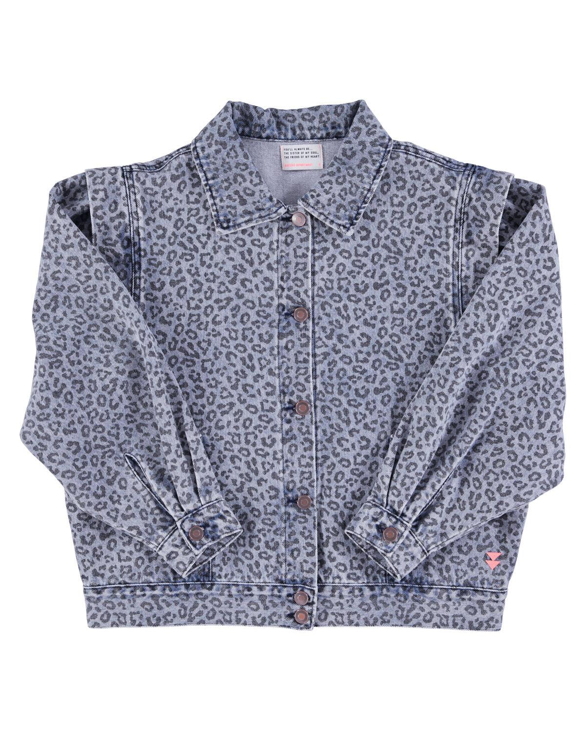 Veste Imprimée Animal Washed Blue Sisters Department