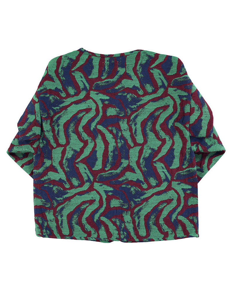 Veste Multicolor Pattern Vert Sisters Department